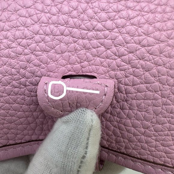 HERMES 2023 Evelyne TPM "Mauve Sylvestre" Pink Clemence Leather PHW - Picture 10 of 12